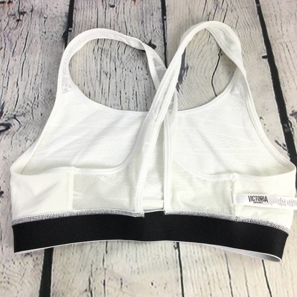 Victoria Sport The Player White Racer Back Polyamide Blend Sports Bra M - Picture 7 of 11
